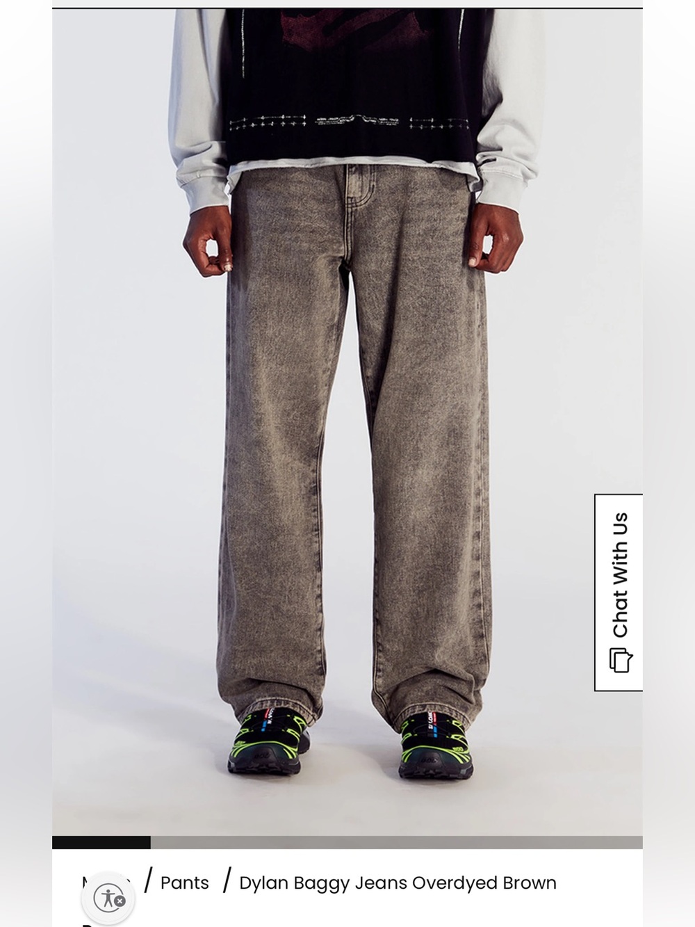 PacSun Dylan Baggy Jeans Overdyed Brown